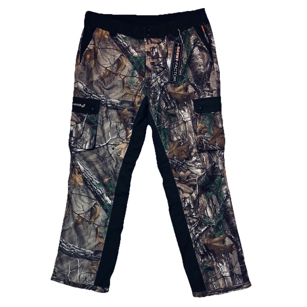 NWT KINGS RIVER Hunting Realtree Camo SCENT FACTOR Pants MENS Size XL